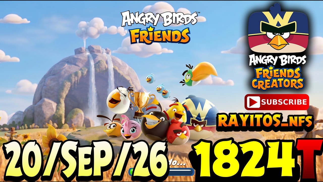 Angry Birds Friends All Levels Tournament 1824 Highscore POWER-UP walkthrough