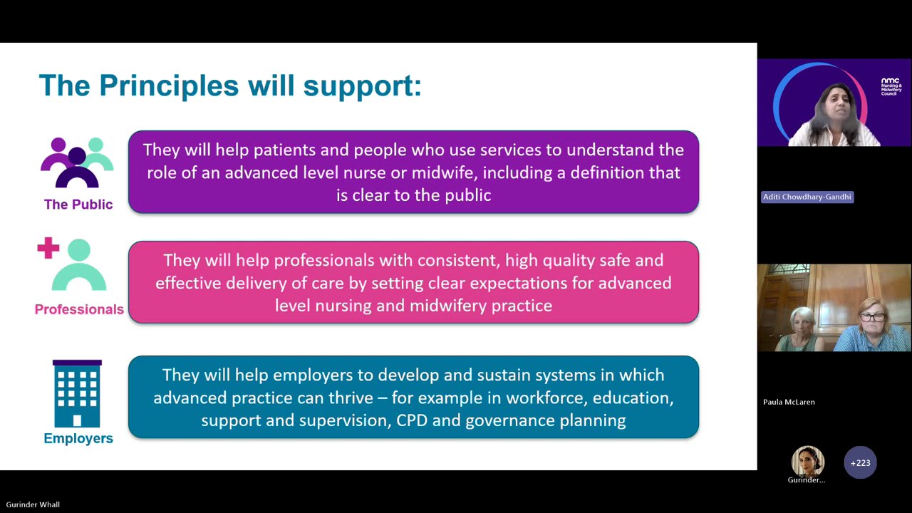Principles for advanced practice: employers