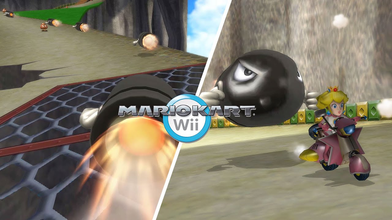 Every item in MARIO KART WII is a BULLET BILL with PEACH | Mario Kart Hack | Request