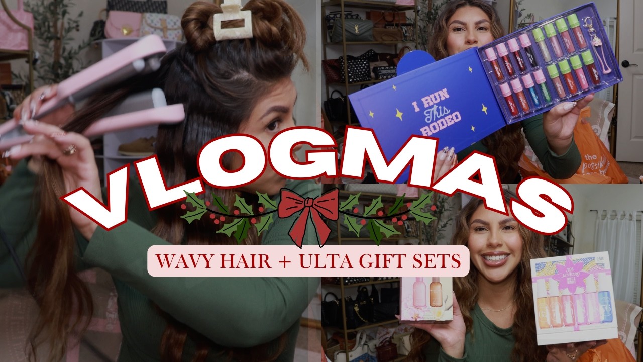 ✨ДЕНЬ 3 ВЛОГА ПО ТЕМЕ VLOGMAS✨ Уход за волнистыми волосами, праздничные подарочные наборы Ulta + ...