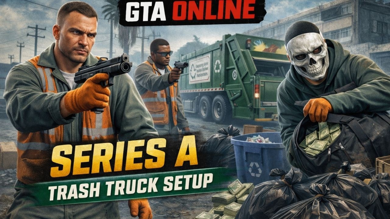 GTA 5 ONLINE | Series A - Trash Truck SETUP |  #gta5 #gtav #gtaonline