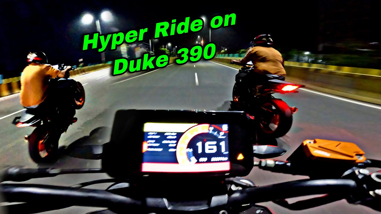 Hyper Night Racing on Duke 390 | KTM Duke 390 vs Duke 390 Bs6 | Crazy Close Calls🔥