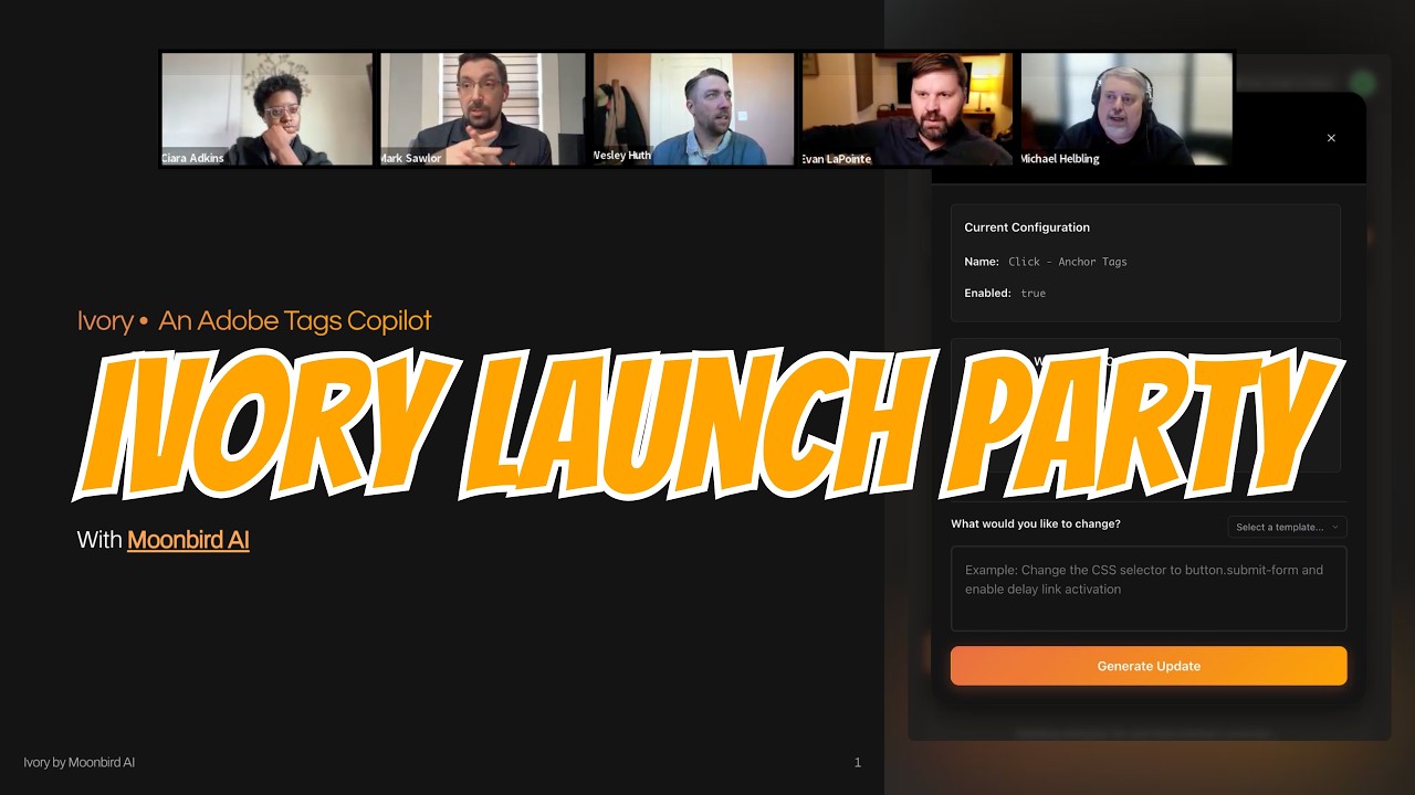 Ivory Launch Party | AI-Powered Adobe Tags Co-Pilot | Live Demo, Fireside Chat & More
