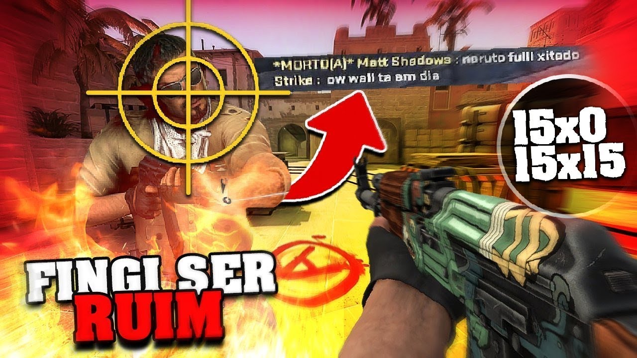 FINGI ser RUIM, deixei FAZER 15x0 e EMPATEI, acusou de HACKER e XINGOU!