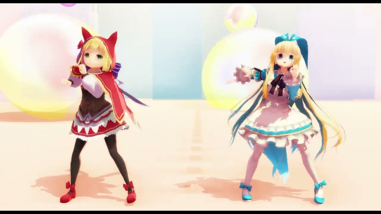 【MMDグリムノーツ】赤ずきんちゃんとアリスちゃんでロキ