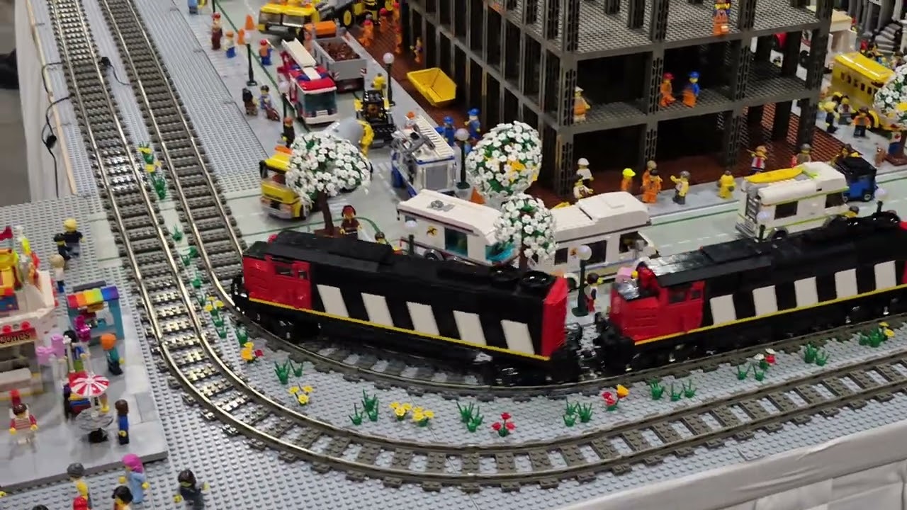 Central City Transit Hub,Brick Haven Junction,LEGO METROPOLIS,City Trains Running around 