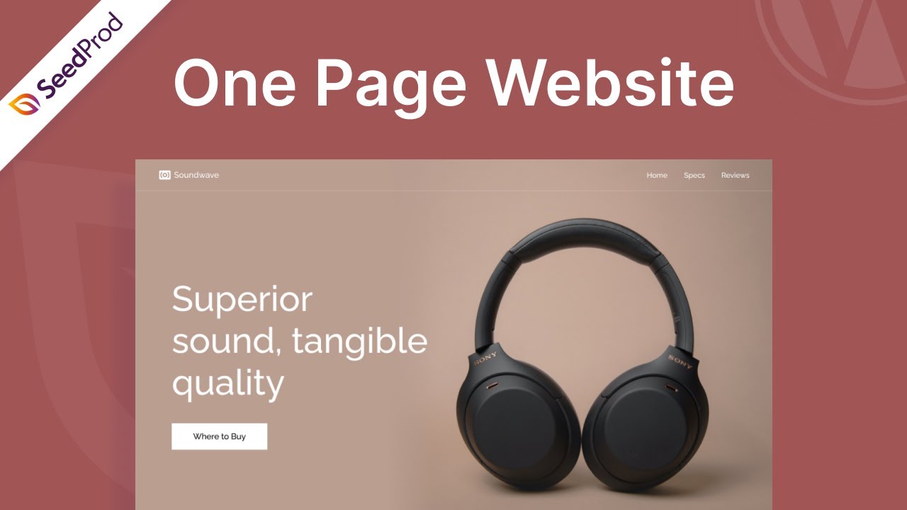 How to Create a One Page Website in WordPress (The Fast & Easy Method)