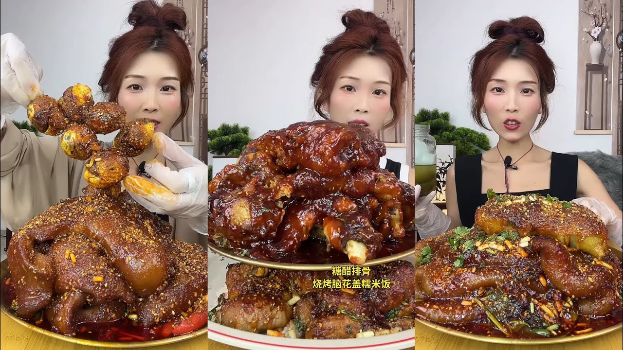 【ASMR】【MUKBANG】 DELICIOUS PORK BELLY 東坡肉 | EATING FOOD SHOW | CHINESE MUKBANG | 食べ | 吃播 LOVE EAT