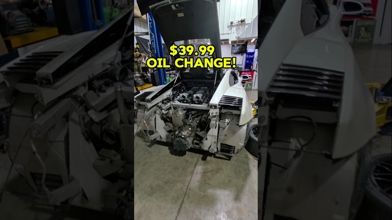 Engineering level: PRO #shorts #funny #mechanic #lamborghini #oilchange #robthemechanic #engineering