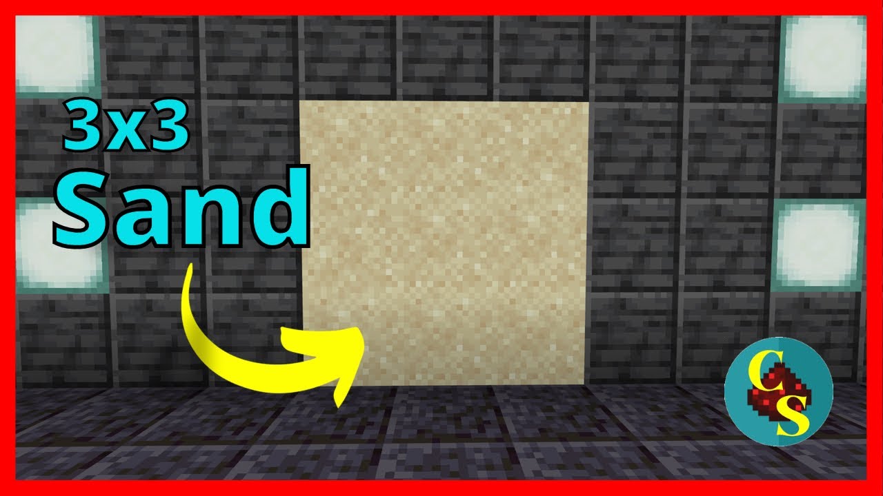 Super Fast Minecraft 3x3 Sand Door Tutorial(Bedrock Edition)