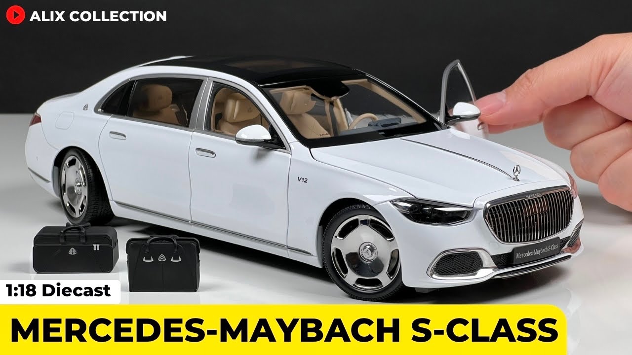 Unboxing of Mercedes-Maybach S-Class 1:18 Diecast Model Car by Almost Real (4K)