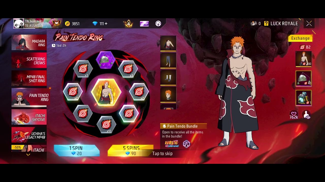 Spin all events