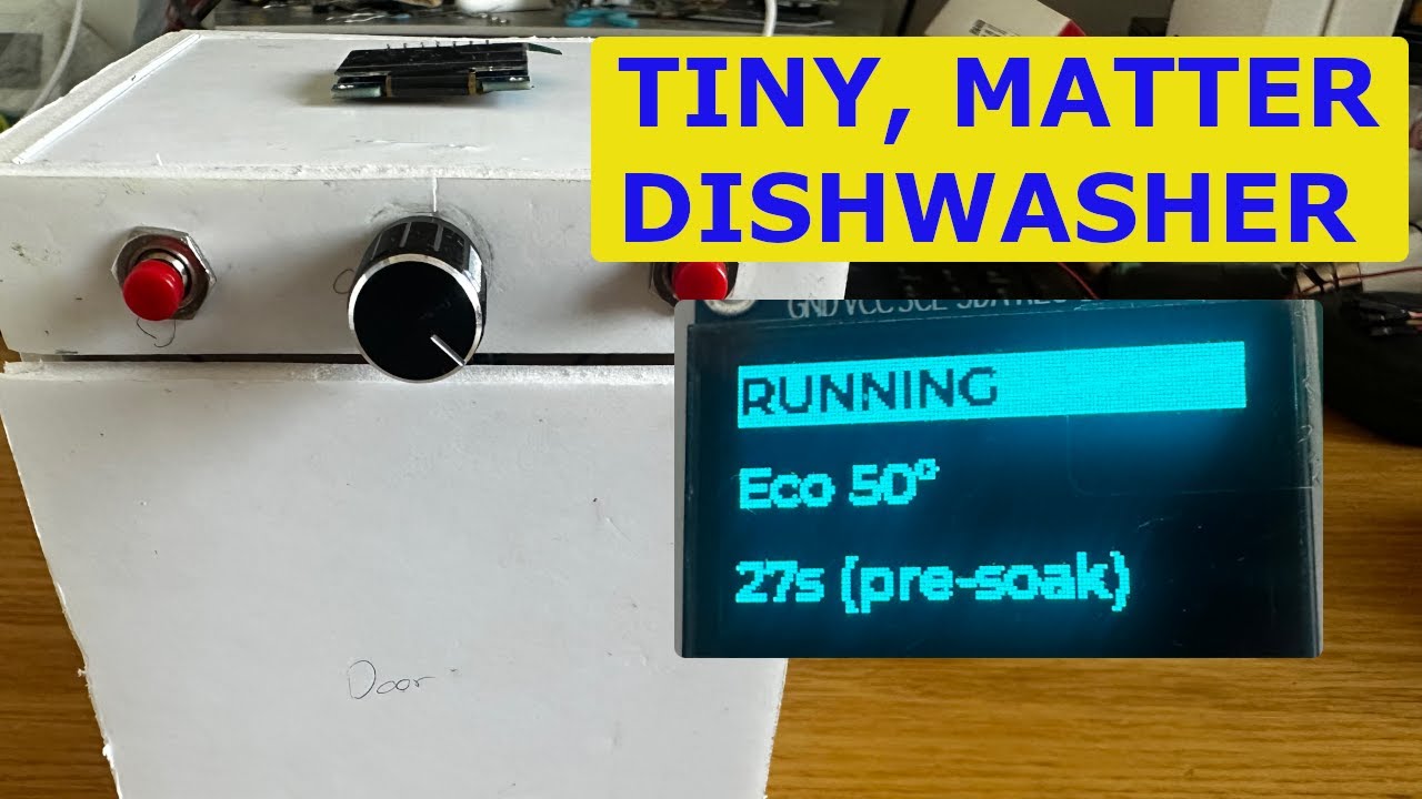 The Tiny Matter Dishwasher I built to help me learn more about ESP32 & the protocol