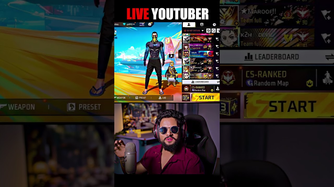 Guild Test Prank On Live Streamer😱 #shorts #freefire #trending