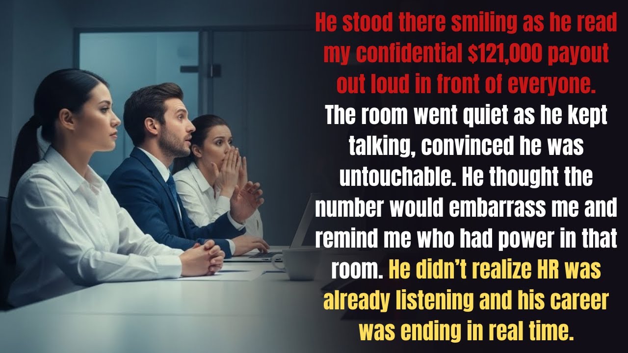 He Read My $121,000 Payout Out Loud — What Happened Next Destroyed His Career