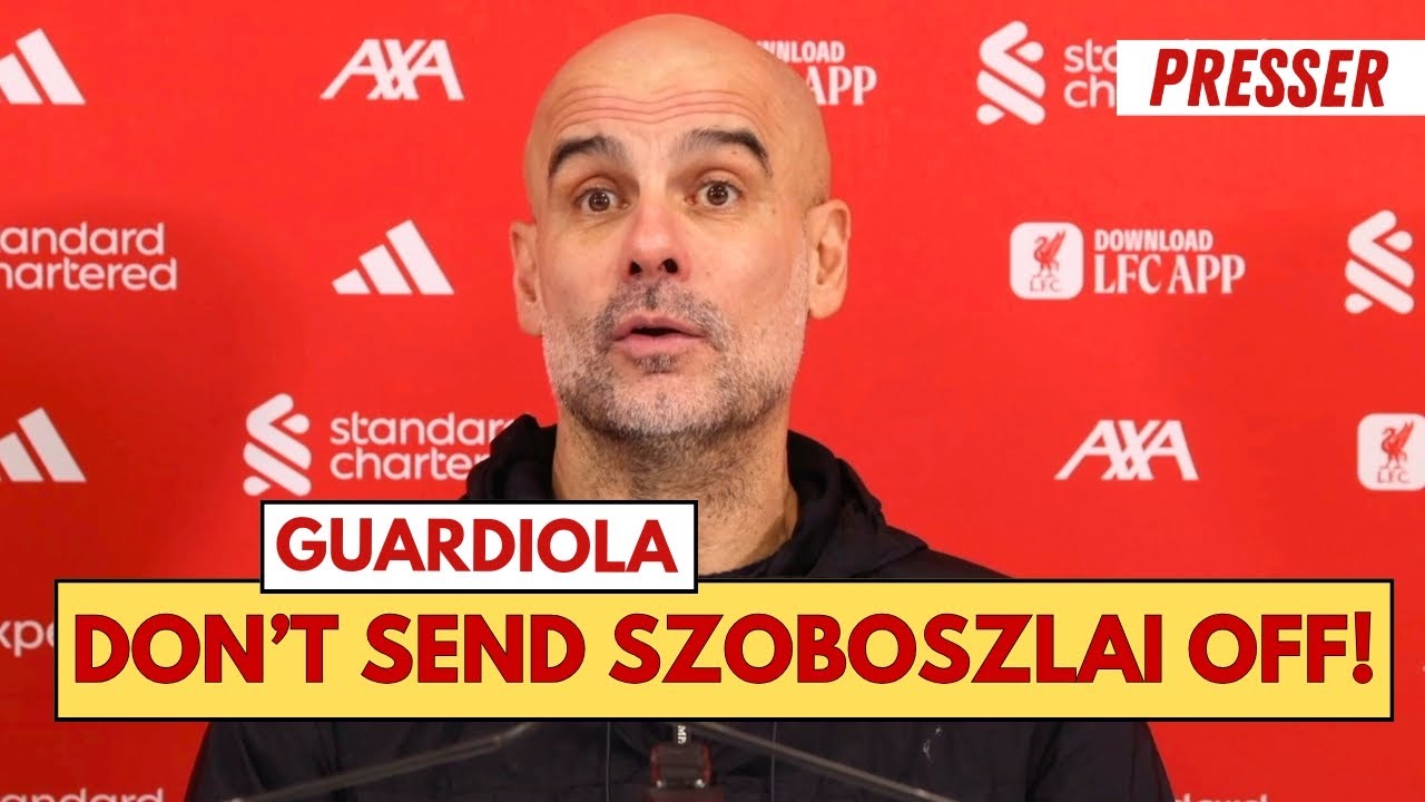 Dominik Szoboszlai SHOULDN'T have been sent off! | Pep Guardiola Press Conference
