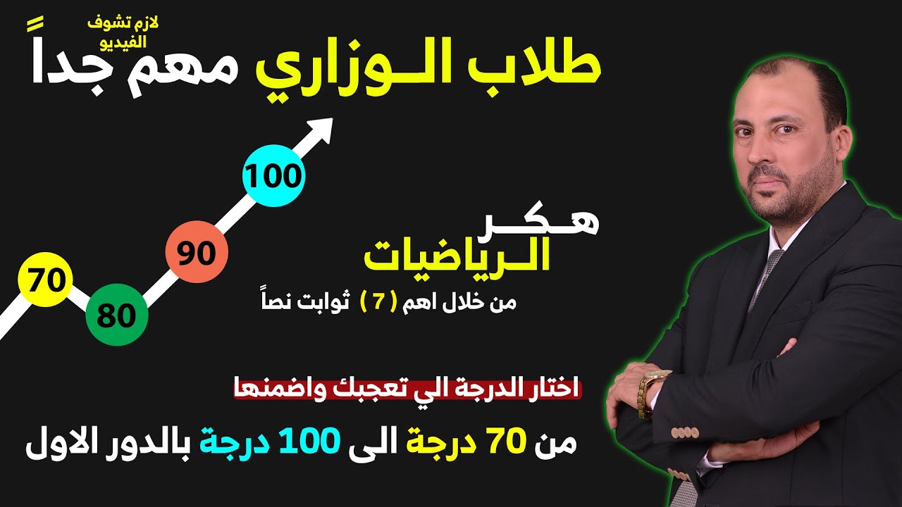 محاضرة مركزة ! في ساعة واحدة اضمن الدرجة العالية في الرياضيات للسادس العلمي و السادس الادبي 2025 💥