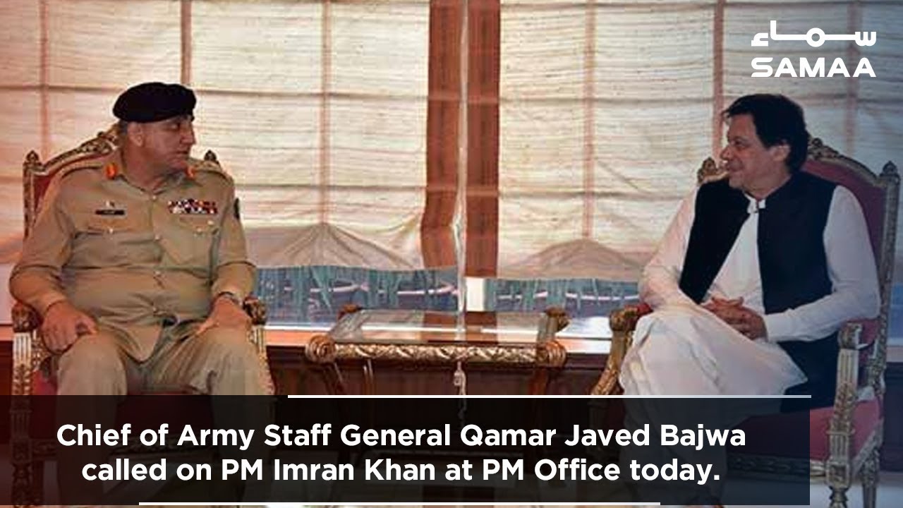 Chief of Army Staff General Qamar Javed Bajwa called on PM Imran Khan at PM Office today.