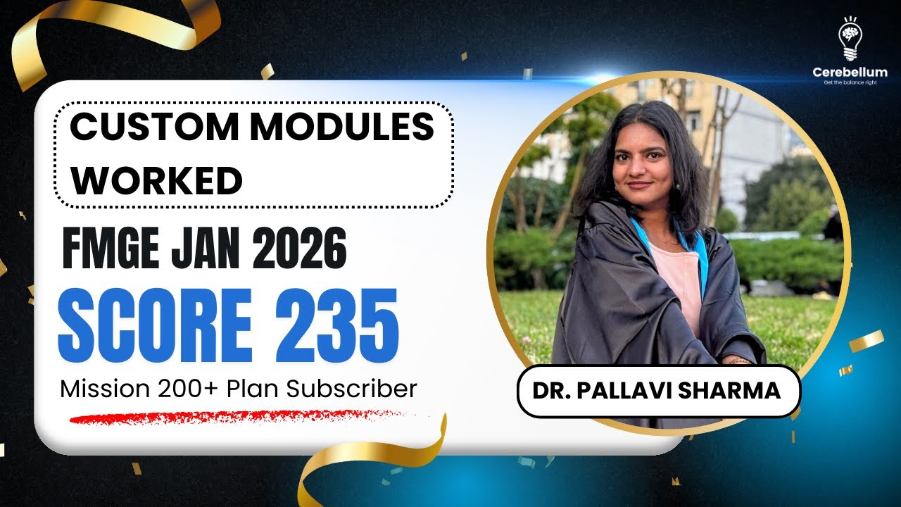 FMGE Topper Interview: 235 Marks | ‘Late Night PYQ Saved Me!’ | Dr. Pallavi Sharma