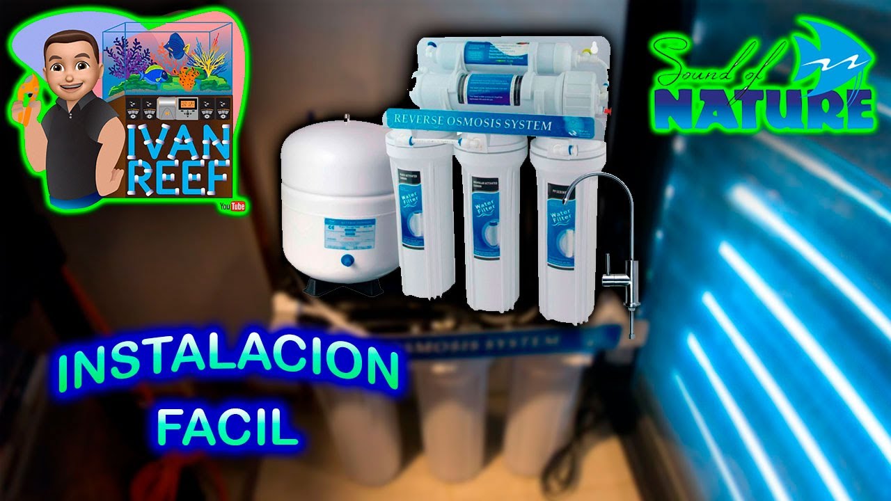 Filtro de osmosis con etapa di para acuarios
