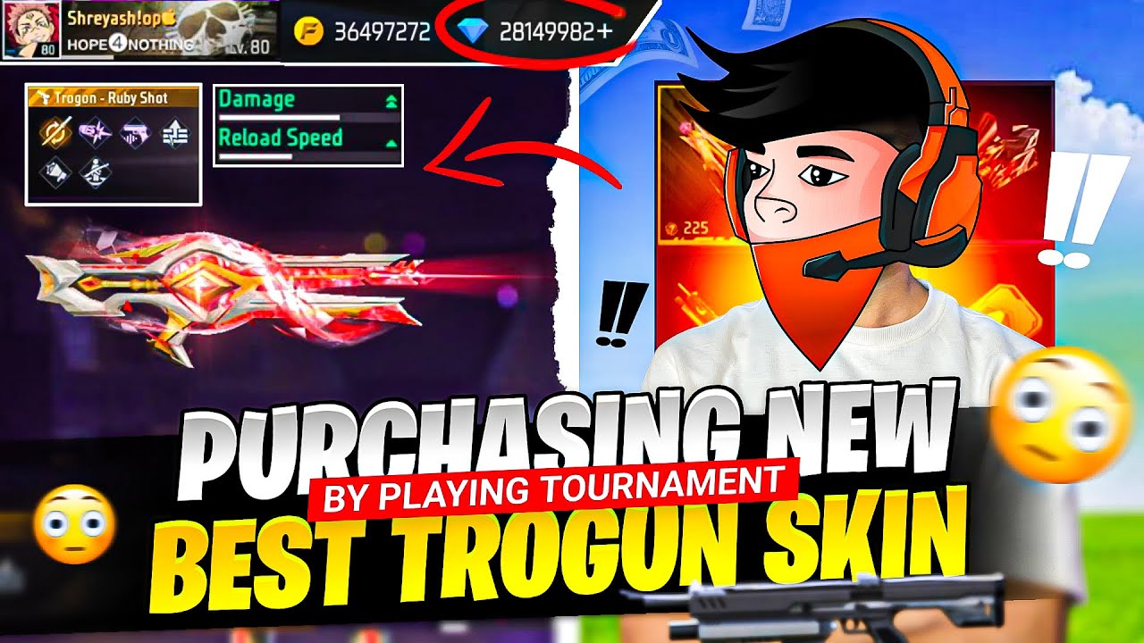 Purchasing New Best Trogon Skin 🔫| By Playing Tournament 🔥| Shreyash!op 