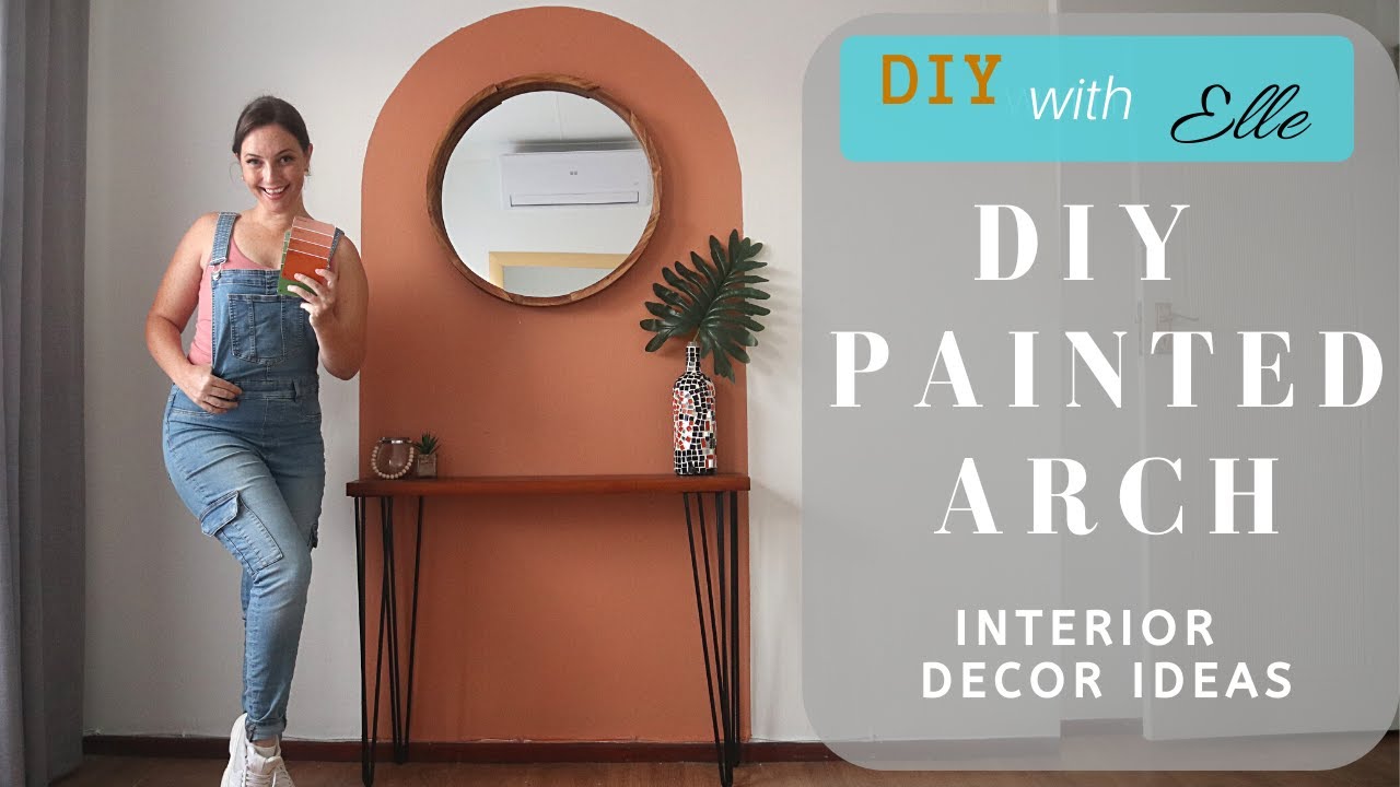 DIY with Elle-  DIY Painted Arch on a Feature Wall