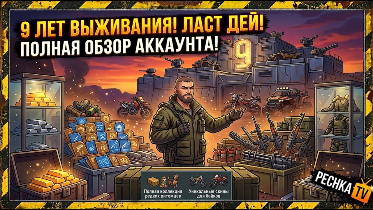МОЙ ПРОГРЕСС РАЗВИТИЯ ЗА 9 ЛЕТ В ЛАСТ ДЕЙ! ПОЛНЫЙ ОБЗОР МОЕГО АККАУНТА ЗА 9 ЛЕТ В LDOE | Pechka TV