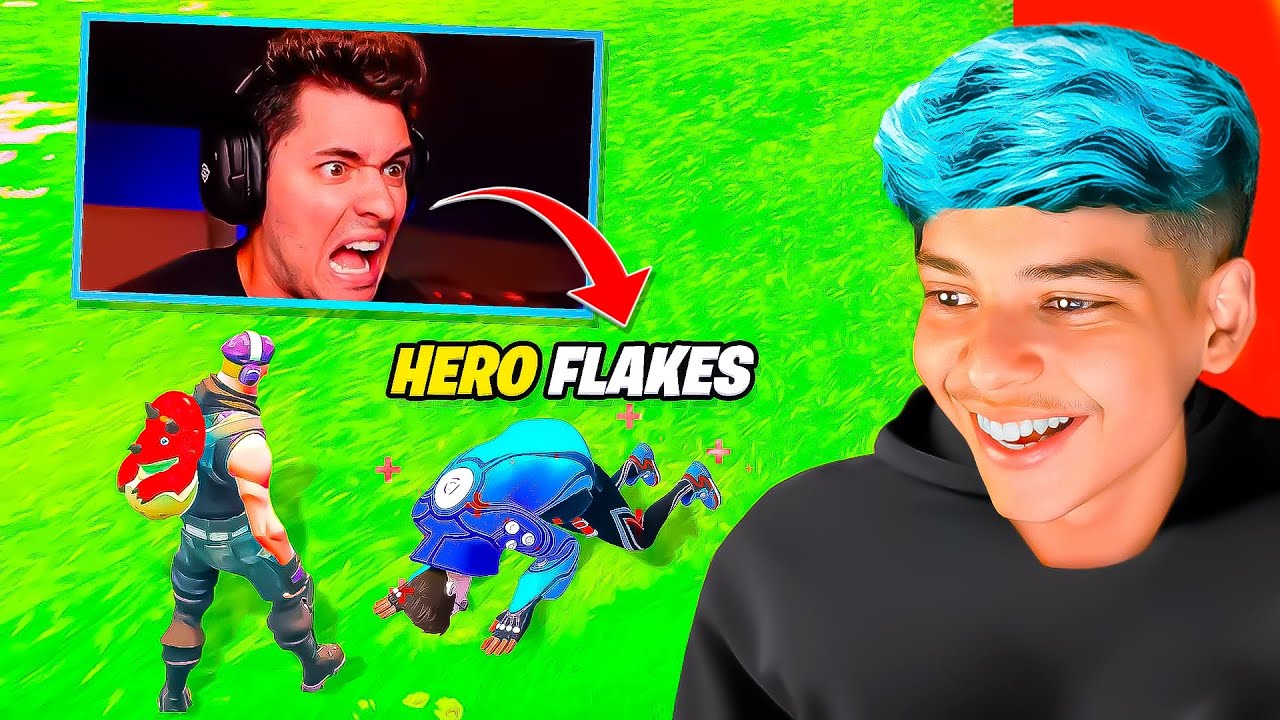 FUI JOGAR FORTNITE E ENCONTREI O FLAKES!