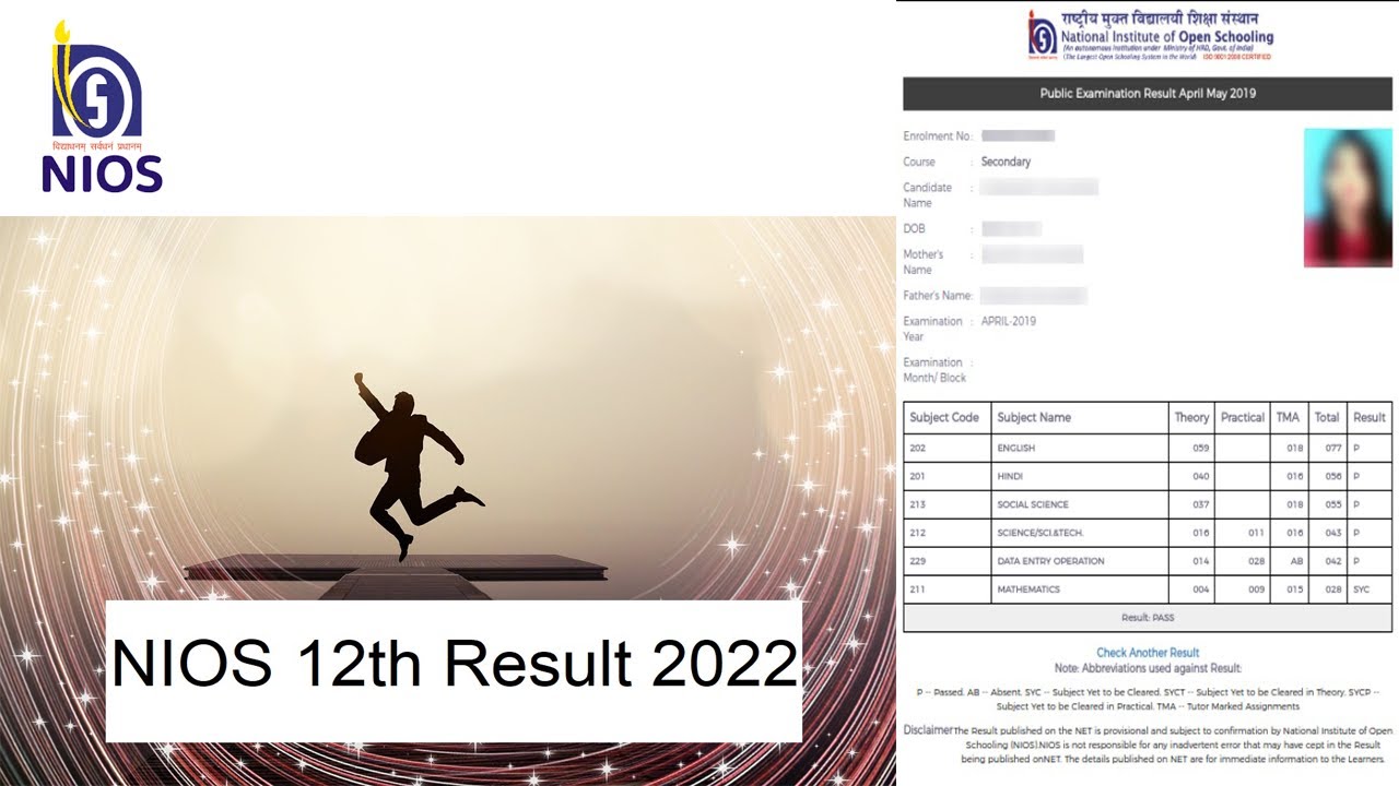 NIOS 12th Result 2022 | NIOS Result | 12th Result |