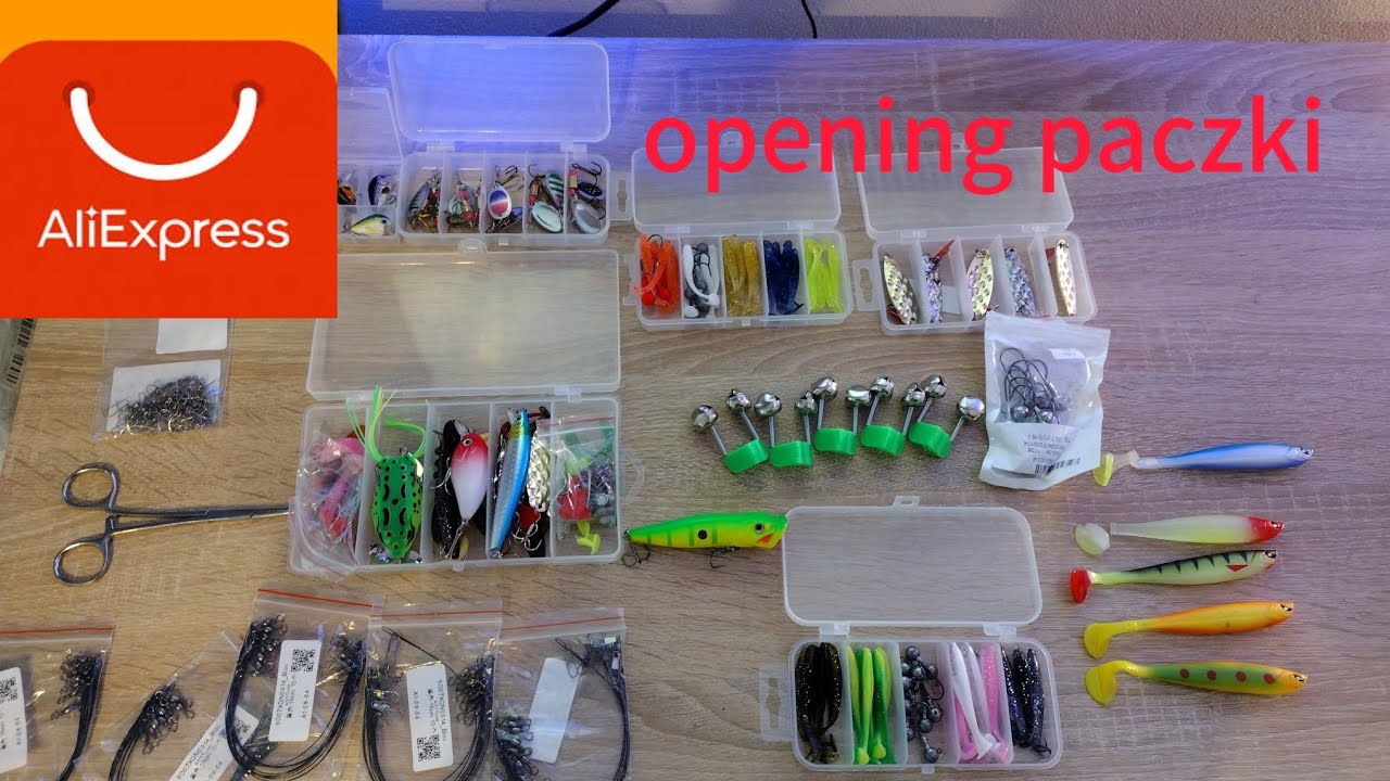 Opening paczki wędkarskiej z Aliexpress (Fajne przynęty warte zakupu)