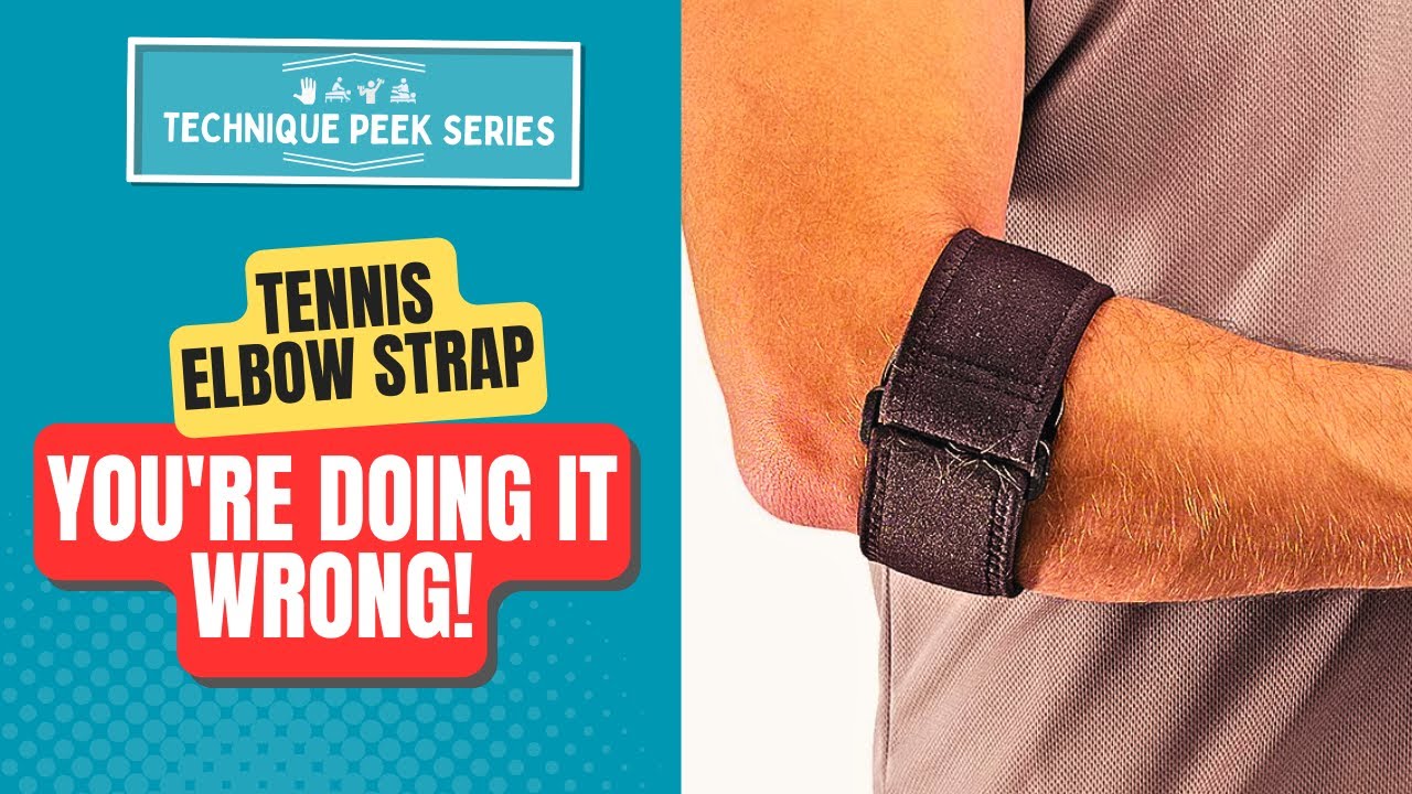 How to Properly Apply a Tennis Elbow Band  | Technique Peek Series