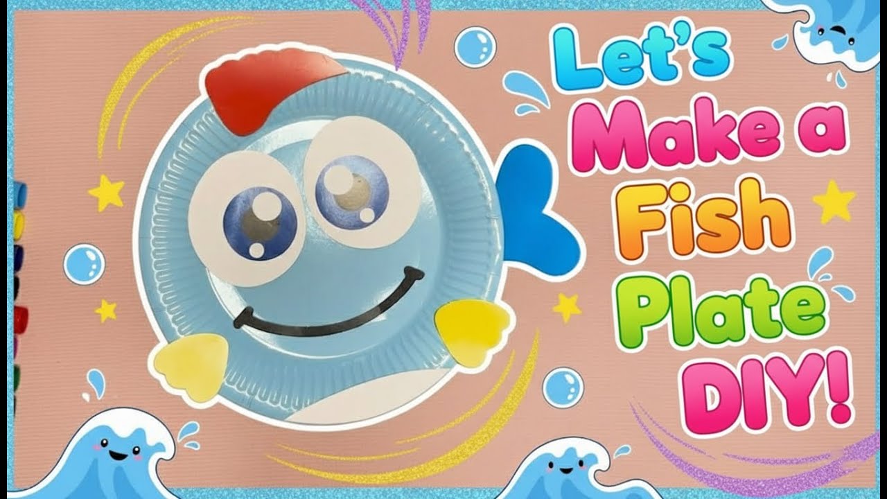 How to Make a Fish with a Paper Plate | Easy Kids Craft 🐠