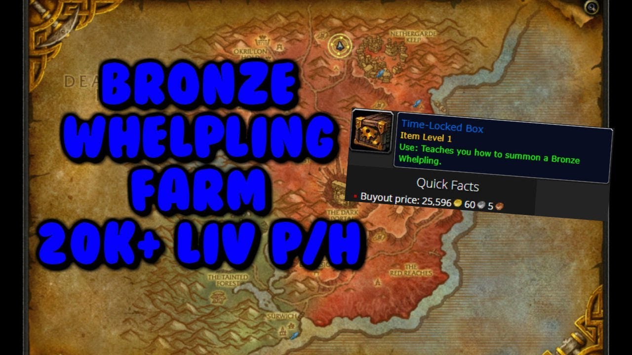 WoW Gold farm - Time Locked Box | Bronze Whelpling (Blasted Lands)