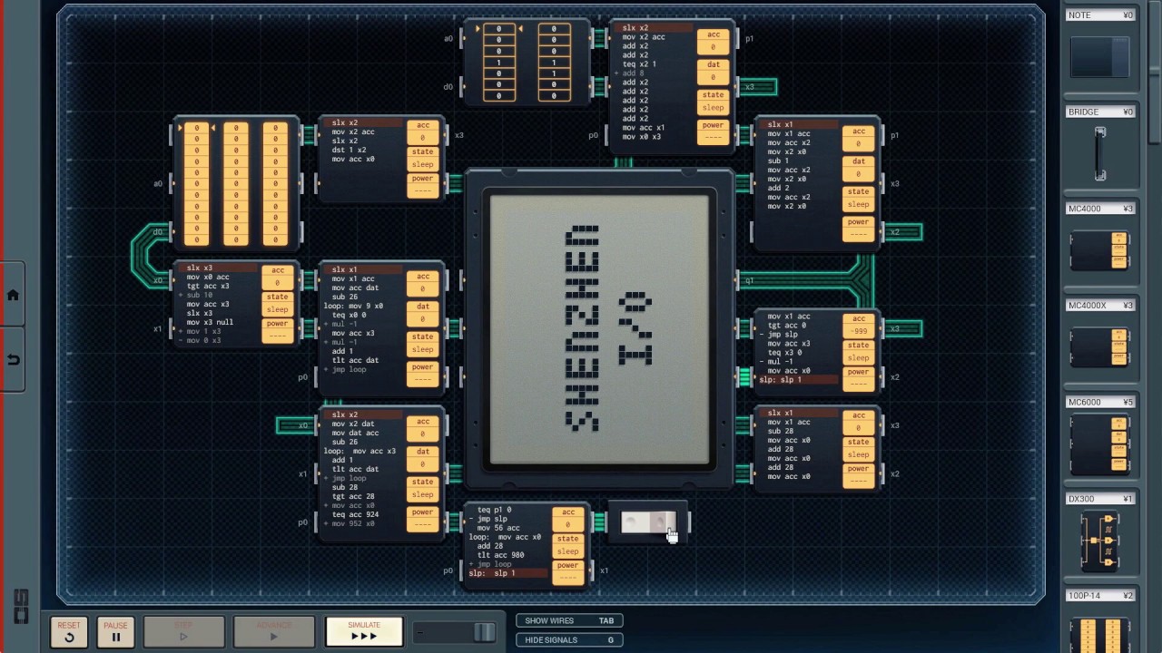 SHENZHEN I/O - Conway's Game of Life
