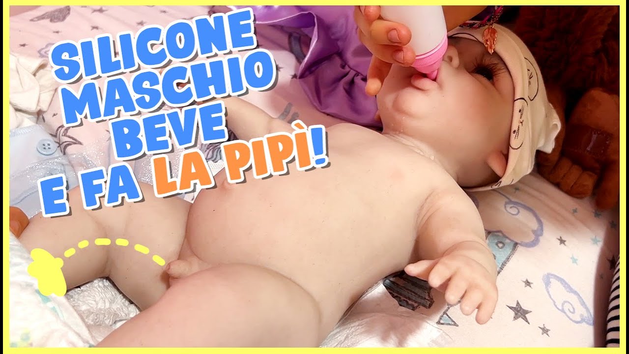 MASCHIETTO IN SILICONE! Beve e fa la pipì!! 💦 (CYOMI)