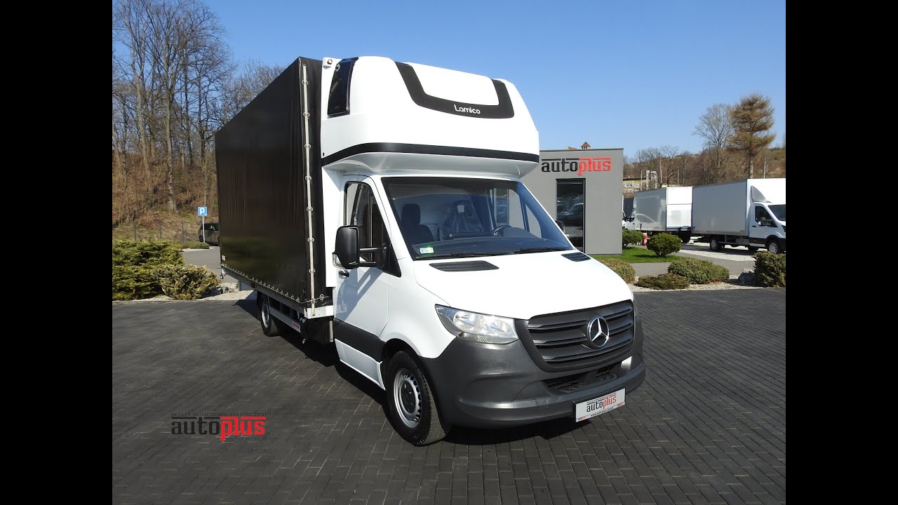 MERCEDES SPRINTER  PLANDEKA 10 PALET KLIMATYZACJA  086618 AUTO-PLUS.COM.PL TEL. +48 607 888 556