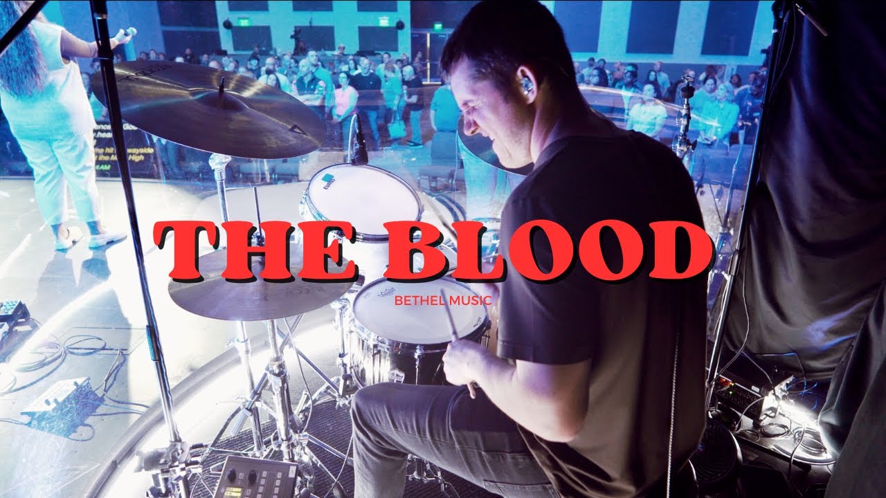 the blood - bethel music drum cover LIVE IEM MIX