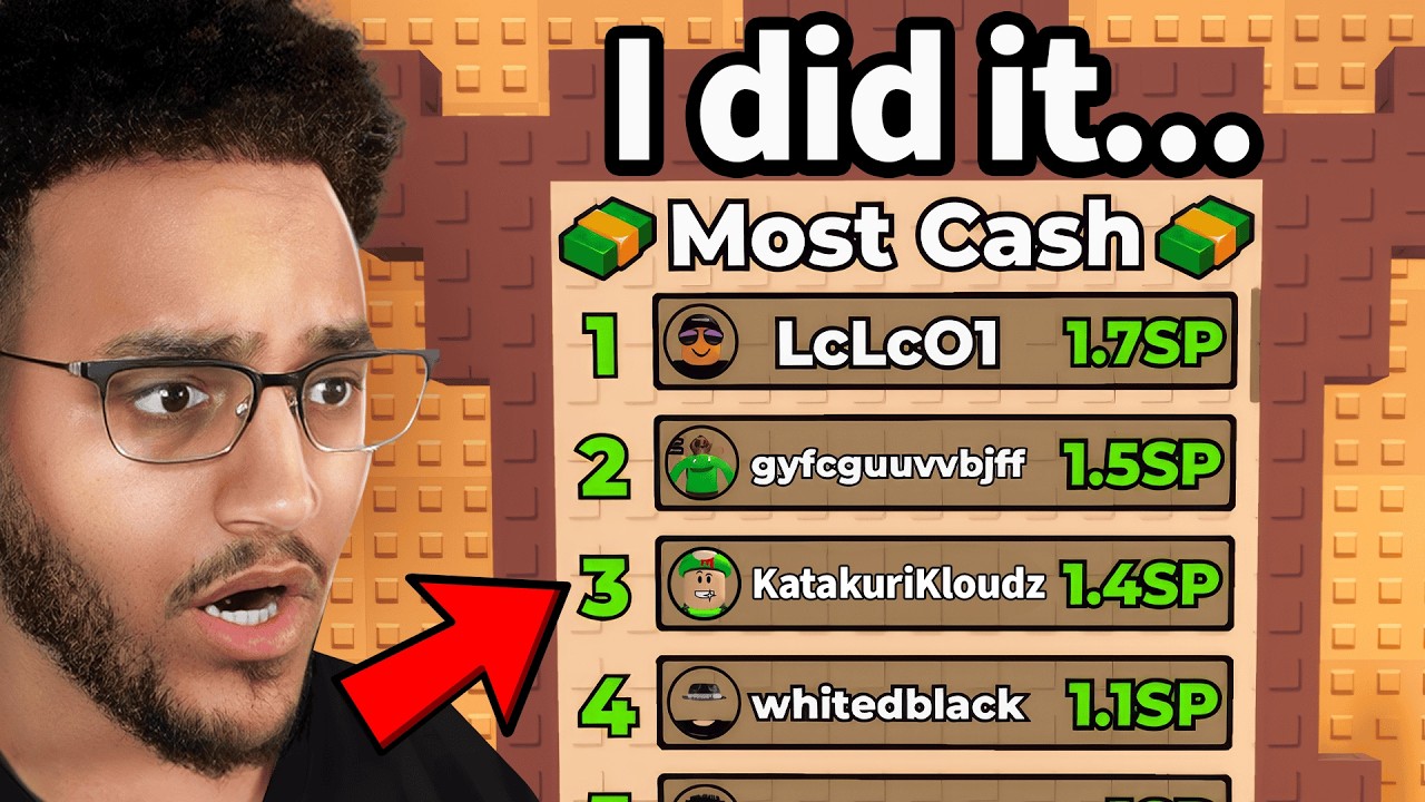 Я попал в ТОП лидеров в Kick a Lucky Block!