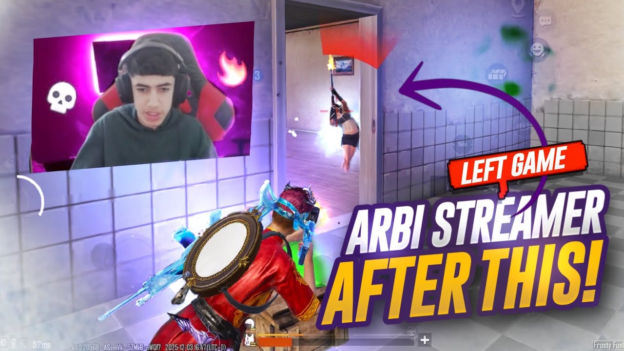 Arbi Streamer Left the Game After this 1v4 Clutch🤯 | FalinStar Gaming | PUBG MOBILE