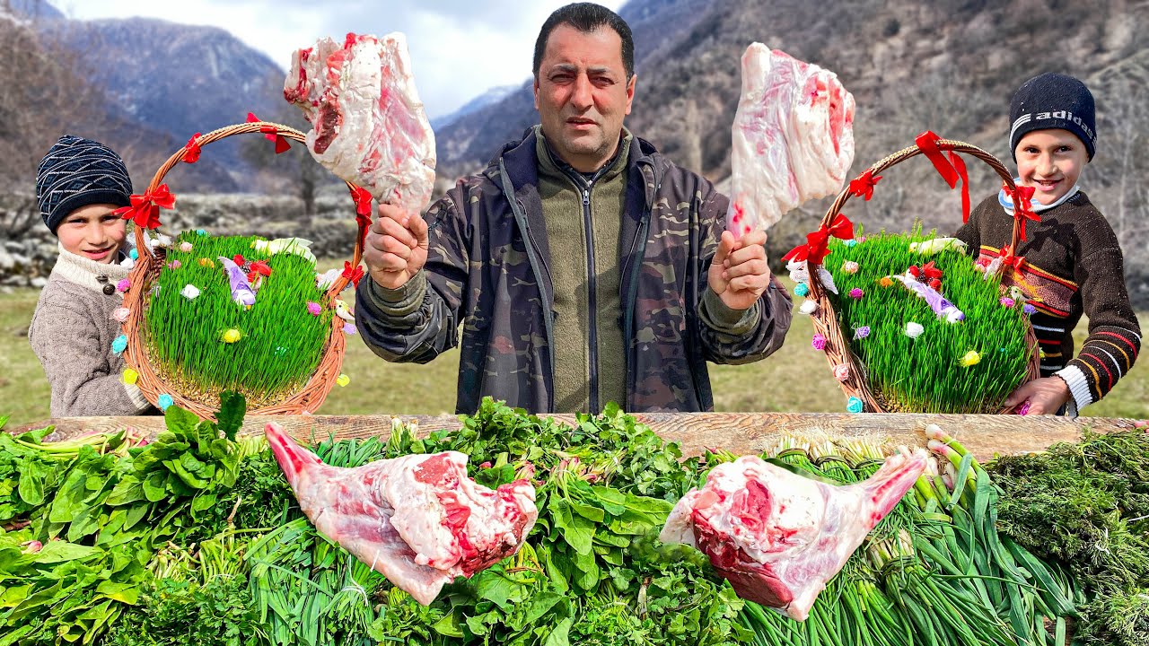 ТРАДИЦИОННЫЙ НАЦИОНАЛЬНЫЙ ПРАЗДНИК НОВРУЗ! ОЧЕНЬ МНОГО ВКУСНЫХ БЛЮД! 