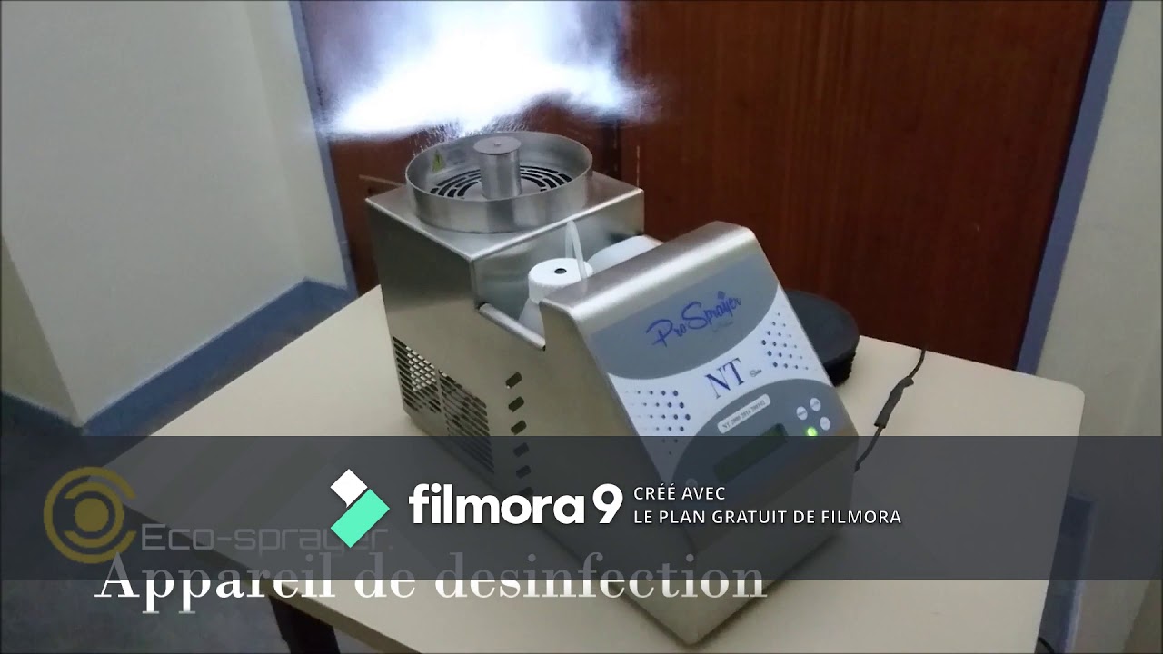 Appareil de Desinfection par voie aerienne DSVA desinfections des surfaces Virus et bacteries