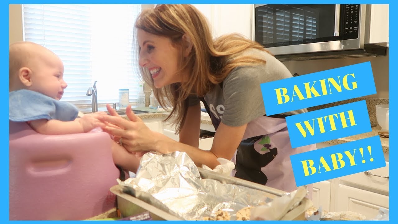 Baking Brownies For Our Baby Pool Party!