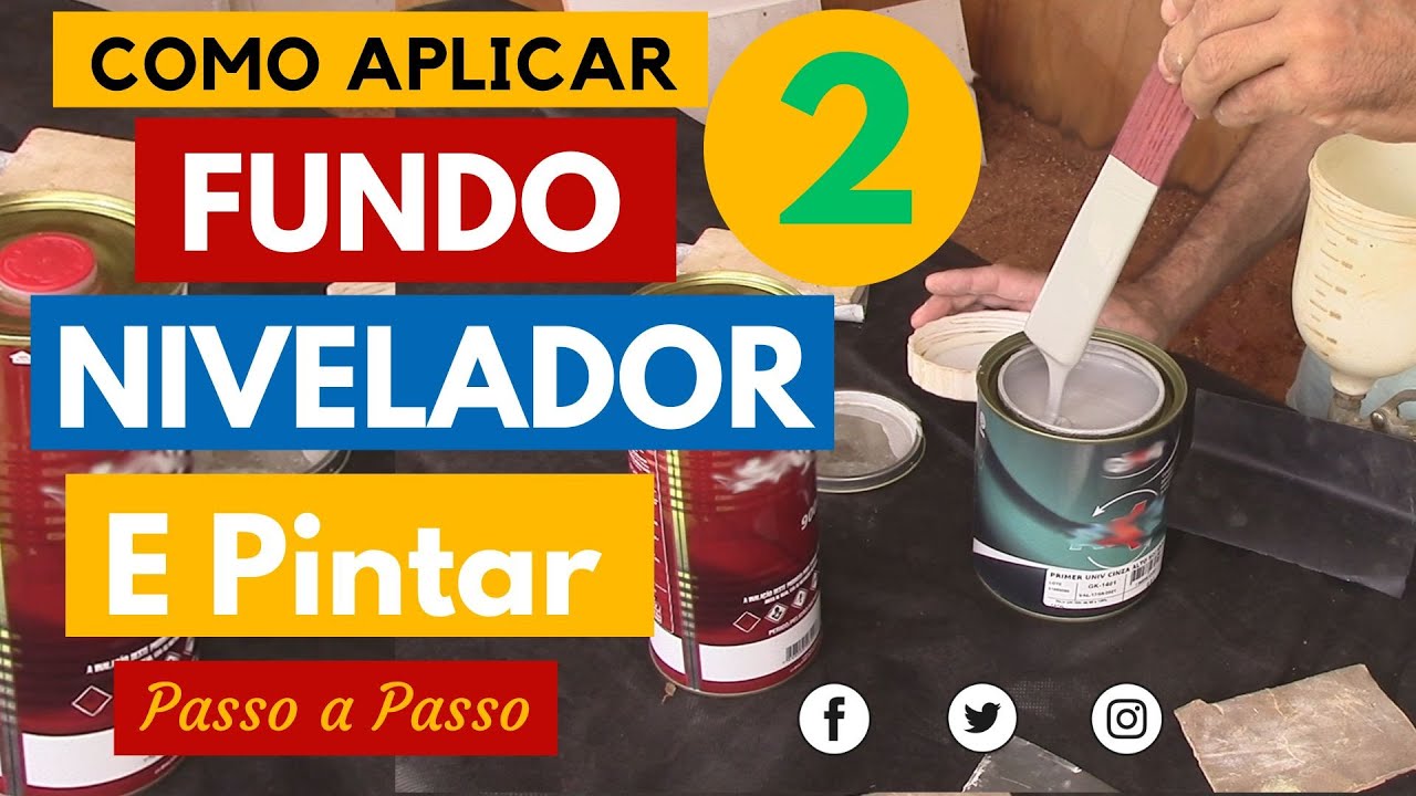 Como Aplicar Fundo Nivelador e Pintar na Cor Desejada - Vídeo - 2