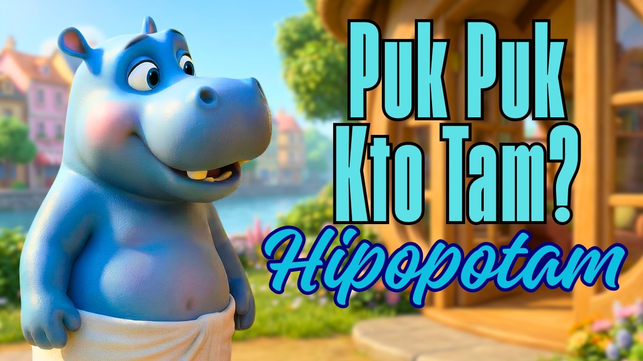 🦛Puk puk, kto tam? To HIPOPOTAM! 🛁🧽Wesoła piosenka do kąpieli
