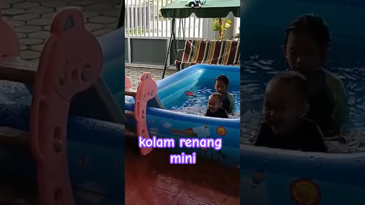 KOLAM RENANG MINI #renangmurah #renangdirumah #kolamrenangmini #fypシ゚viral  #tipsparenting #renang