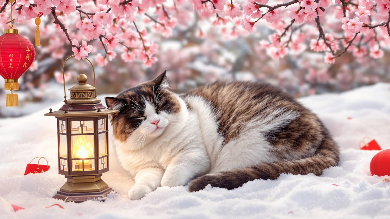 Peaceful Cat Sleep Music for 12 Hours 😻 Healing Sounds to Calm Anxious Cats (No Ads)
