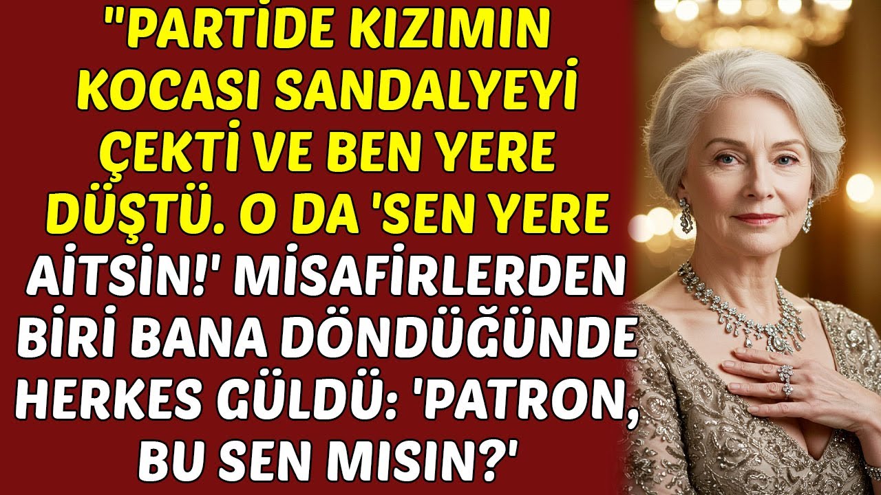 Partide Kızımın Kocası Sandalyeyi Çekti Ve Ben Yere Düştüm. Ve Sonra... HİKAYELER
