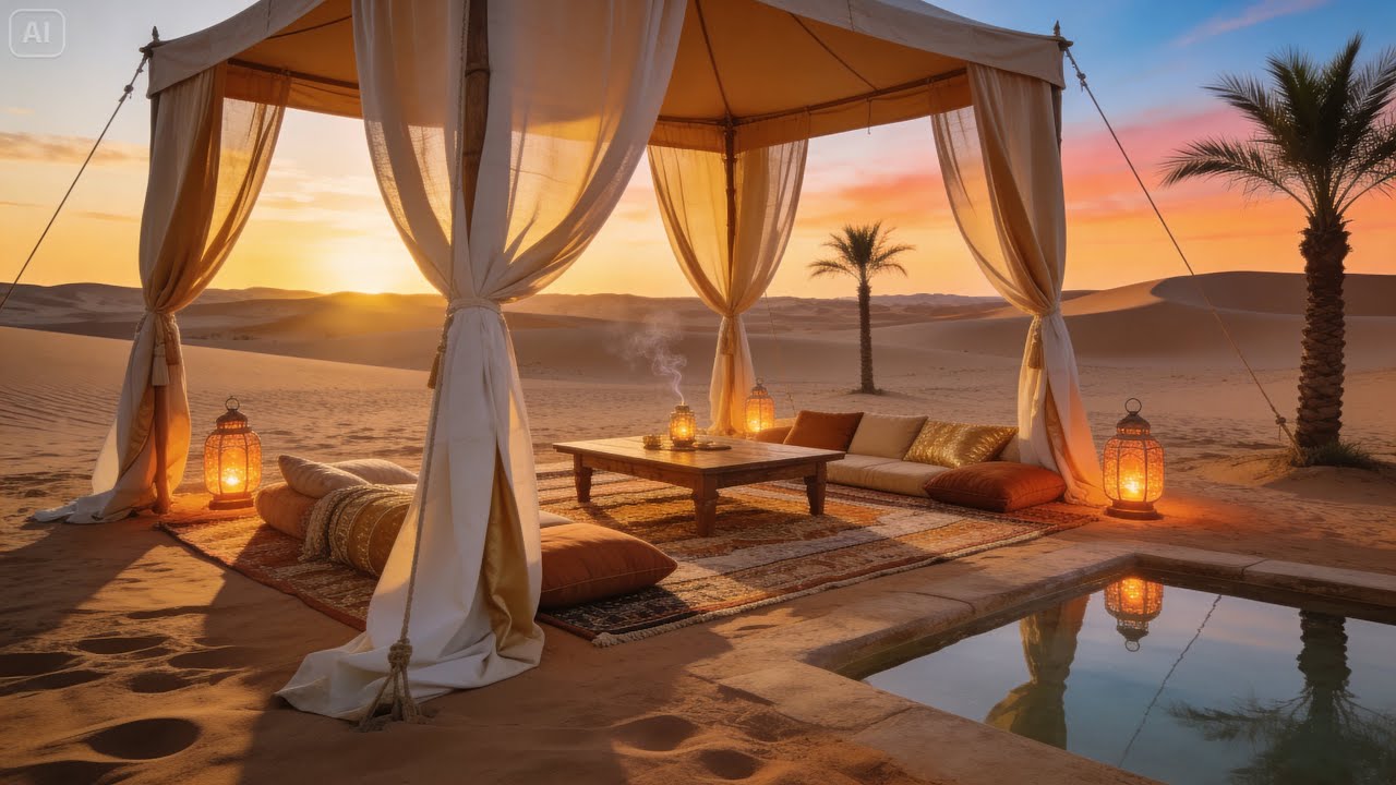 SunSet Chillout Music II | Desert Vibe Ambient | Focus Into Music Live