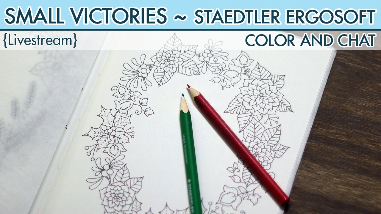 {LIVESTREAM} Small Victories ~ Christmas Wreath ~ Staedtler Ergosoft
