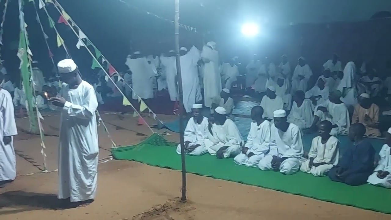 المادح الشيخ جابر الحاج عبدالقادر  مسيد الشيخ النور الشيخ احمد الازرق 